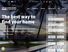 Tablet Screenshot of ceylonestateagents.com